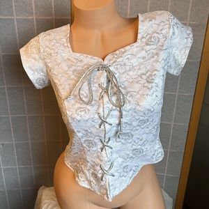 ⚫️ bridgerton vintage style corset top